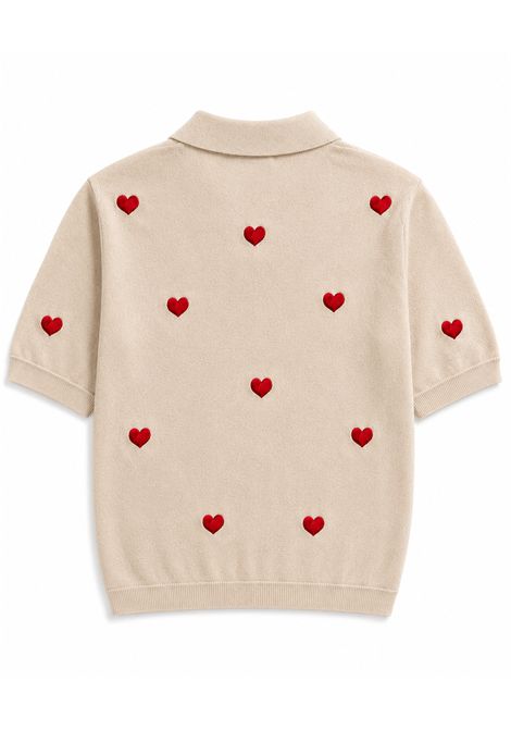 Polo con cuori SAINT BARTH | EVO0002 EVONNE JR00263L HEARTS 10 EMB